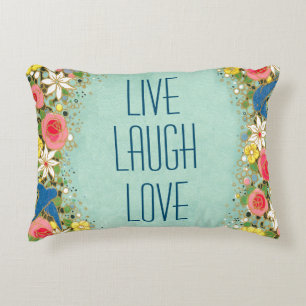 Love Laugh Love Decorative Cushion