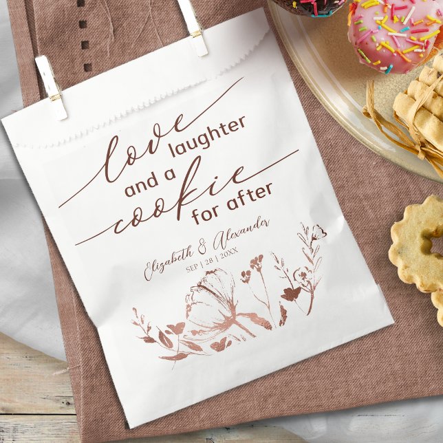 Love Laughter and a Cookie for After Wedding Favour Bags (Creator Uploaded)
