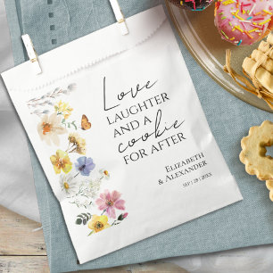Love Laughter and a Cookie for After Wedding Favour Bags
