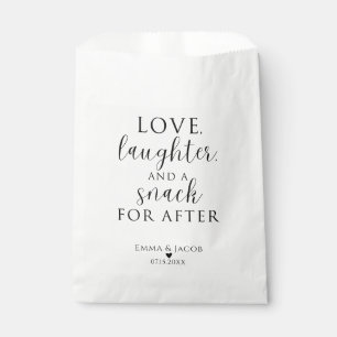 Love, Laughter, And A Snack For After Favour Bags