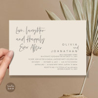 Love, Laughter and Happily ever after, Elopement I