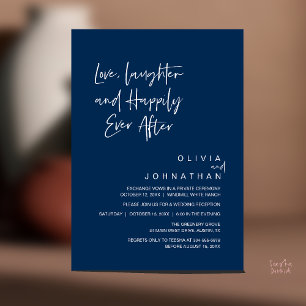 Love, Laughter and Happily Ever After, Modern Invitation