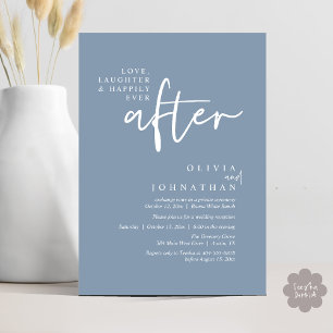 Love, Laughter And Happily Ever After Reception Invitation