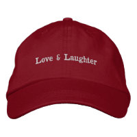 Love & Laughter Custom Text Charming Stylish Hat 