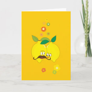 love lemon, happy Valentine's day Holiday Card