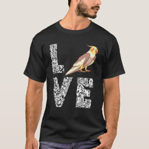 Love Leopard Cockatiel Bird Parrot Pet Bird Owner T-Shirt
