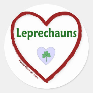 Love Leprechauns Classic Round Sticker