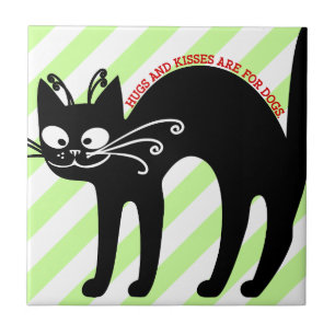 Love letter from my cat: cat etiquette tile
