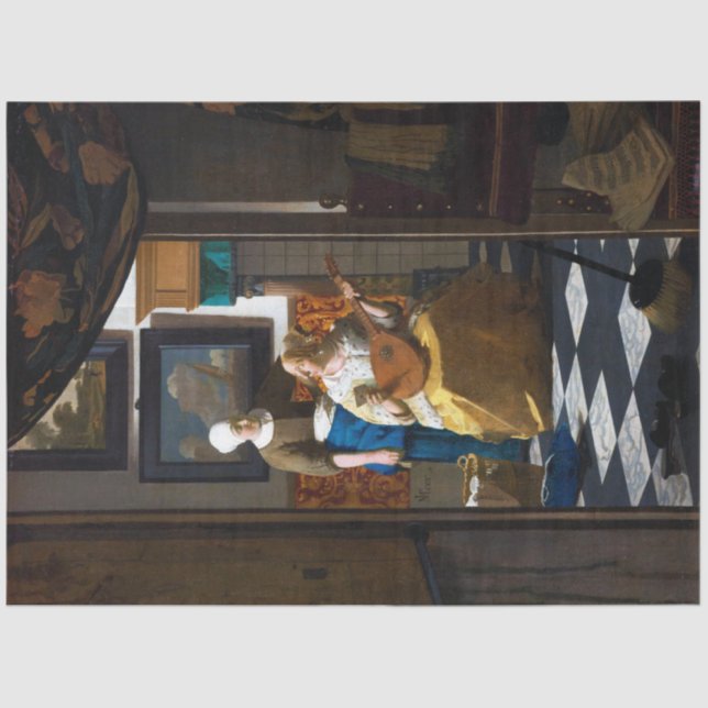 Love Letter, Johannes Vermeer Tissue Paper (Front)