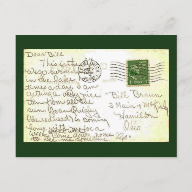 LOve LeTTer Post Card (Front)