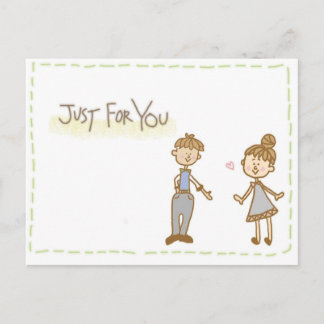 love letter postcard