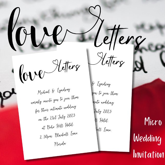 Love Letter SimpleInk Handwritten Wedding Invitation (Creator Uploaded)