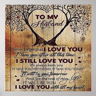 Love Letter To Husband Special Gift For Man Poster