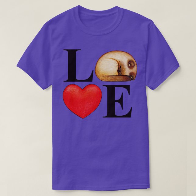 Love Letters Cat Heart Valentines Day Pet Animal L T-Shirt (Design Front)