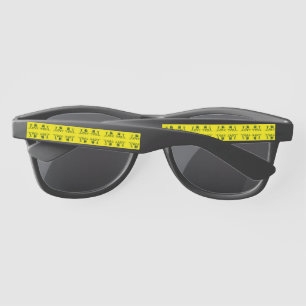 Love Letters: Fusion of Typography and Nature Sunglasses