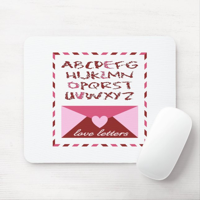 Love Letters Mouse Pad (With Mouse)