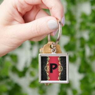 Love Letters "P" Key Ring