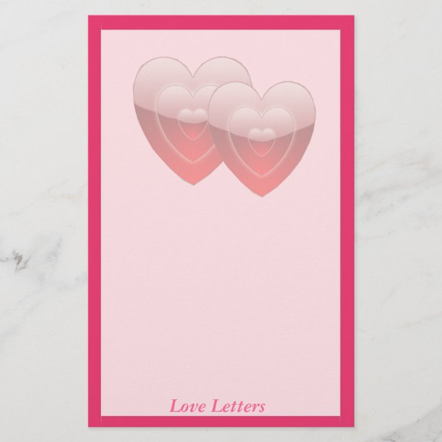 Love Letters Stationary Stationery (Front)