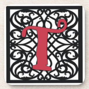 Love Letters "T" Coaster
