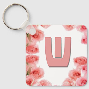Love Letters "W" Key Ring