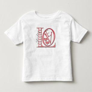 Love Letters With Hearts by Shirley Taylor Toddler T-Shirt