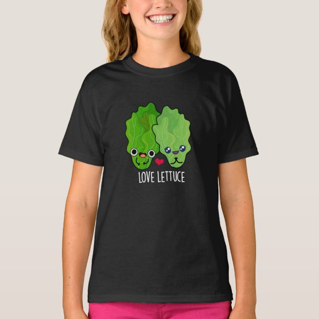 Love Lettuce Funny Veggie Pun  T-Shirt (Front)