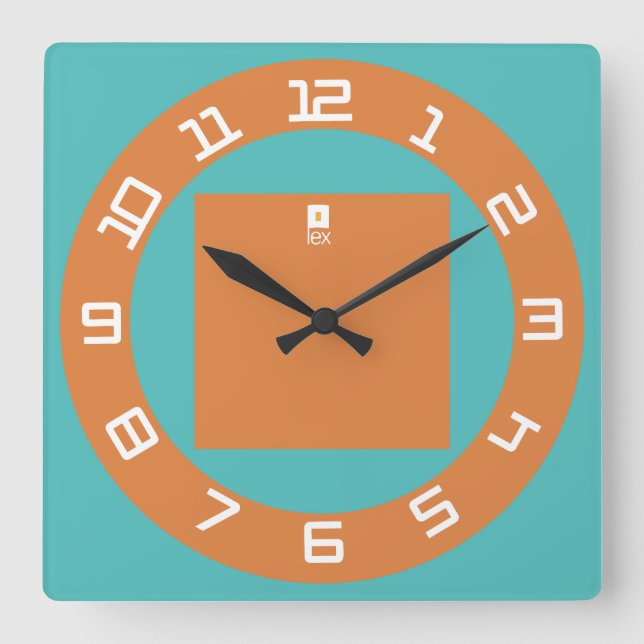 LOVE LEX REDREEN BY MASANSER SQUARE WALL CLOCK (Front)