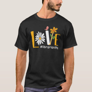 Love Librarian Back To School 1st Day Of School T-Shirt