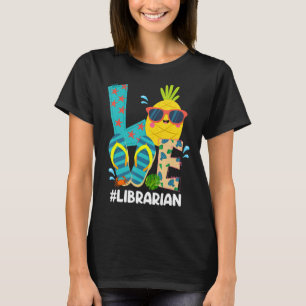 Love Librarian  Librarian Christmas In July Summer T-Shirt