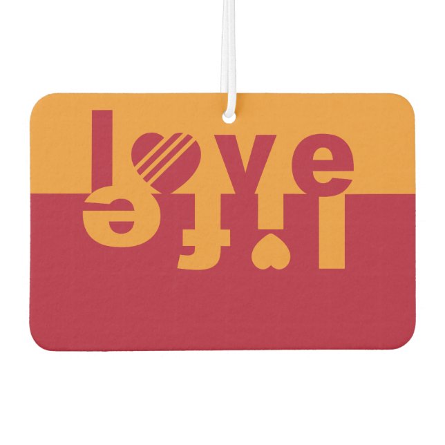 Love / Life  car air freshner Freshener (Front)