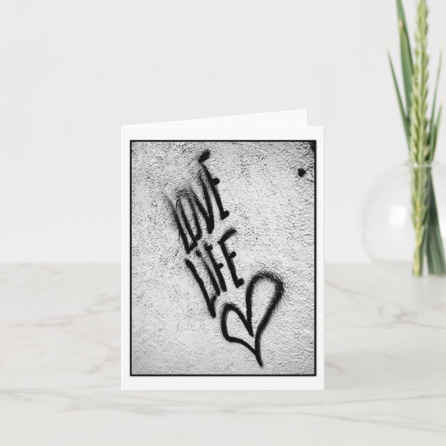 Love Life Graffiti Card (Front)