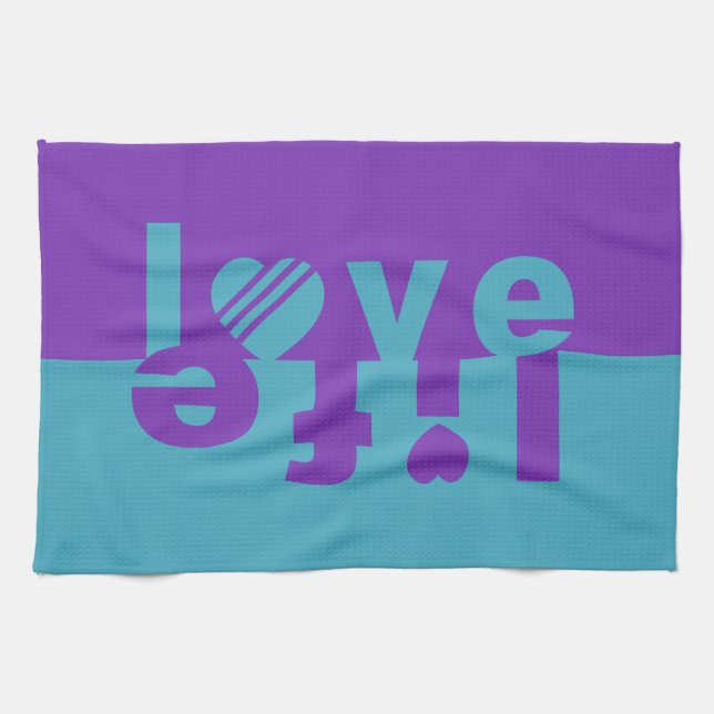 LOVE LIFE hand towels (Horizontal)