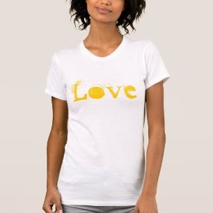 Love Life In Vintage White Gold And Green T-Shirt