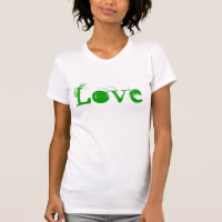 Love Life In Vintage White Green And Purple