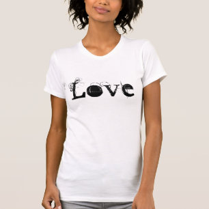 Love Life In White Black And Blue T-Shirt