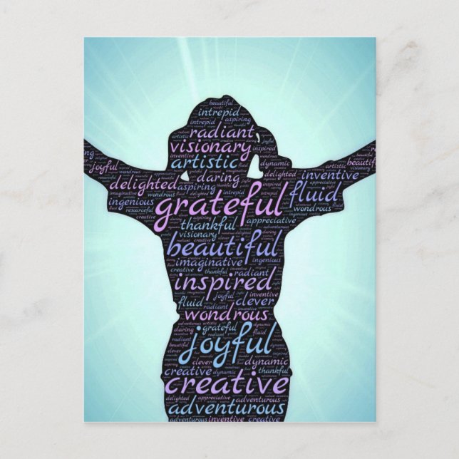 Love Life: Inspiration...Gratitude...Joy Postcard (Front)