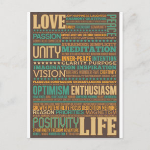 'Love Life' Inspiring & Motivating Products Postcard