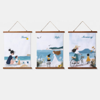 Love, Life, Memory Hanging Tapestry