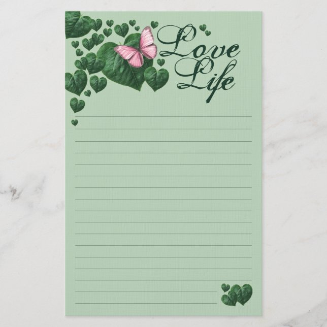Love life stationery (Front)