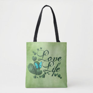 Love life tote bag