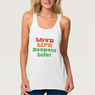 Love Life Women's Colourful Statement Singlet