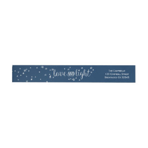 Love & Light Holiday Wraparound Address Label