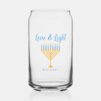 Love & Light Personalized Hanukkah Menorah Gift