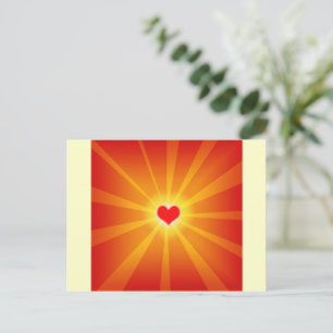 Love Light Shine Line Postcard