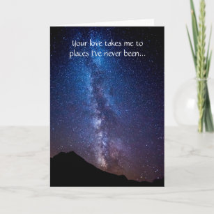 Love Lights Our Way Milky Way Stars Greeting Card