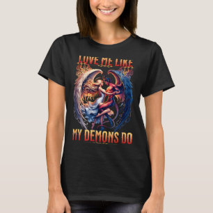 Love Like Demons Do Devil Angel Halloween Goth T-Shirt