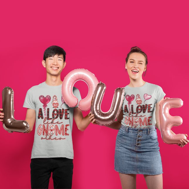 Love Like Gnome Other Couple Monogram Heart T-Shirt (Love Like Gnome Other Couple Monogram Heart T-Shirt)