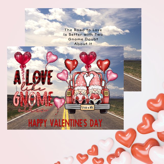 Love Like Gnome Other Happy Valentines Day Holiday Card (Love Like Gnome Other Happy Valentines Day Holiday Card)