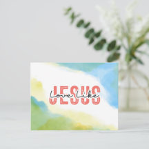 Love Like Jesus Christian Quote Bible Verse Card