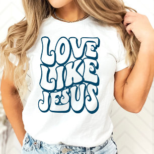 Love Like Jesus Christian Retro T-Shirt